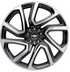 22” ‘5-Split Spoke’ lichtmetalen velgen ‘Styling 5025’ in Satin Dark Grey met Diamond Turned Finish 