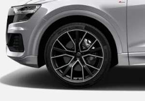 Velgen, gegoten lichtmetaal 10J x 22 "5-V-spaak"-design Audi Sport